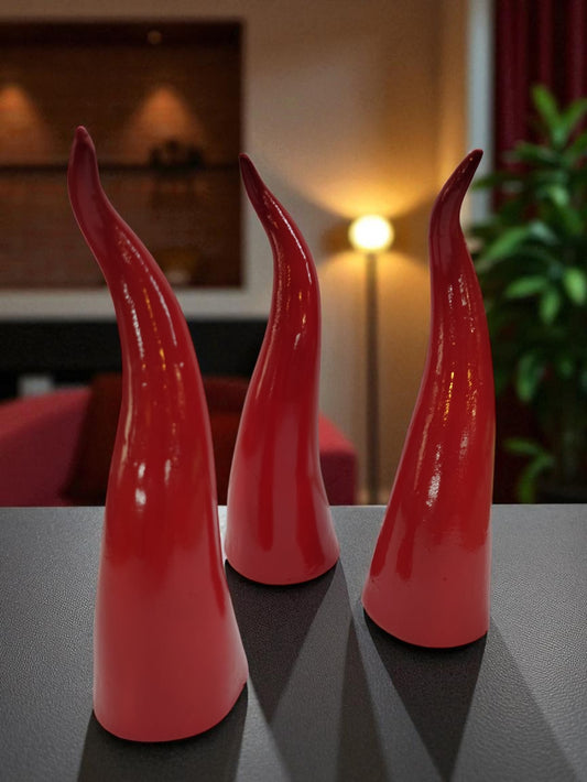 Corni Portafortuna in Cemento Porcellanato 30 cm – Varianti Artistiche