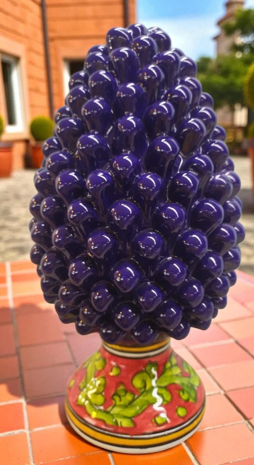 Pigna in Ceramica 35 cm 🎨 | Artigianato Siciliano Dipinto a Mano – Vari Modelli e Colori (Disponibilità su Richiesta) 🇮🇹