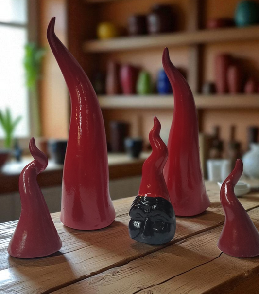 Corno Portafortuna in Porcellanato 20 cm – Vari Colori e Modelli Artigianali