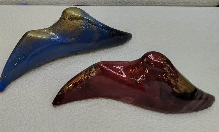 Scultura Vesuvio Napoli  piccolo 21x7 o grande 25x12 in cemento porcellanato artigianale