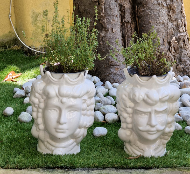 Mori Siciliani 23 cm in Ceramica Artigianale – Teste di Moro Decorative