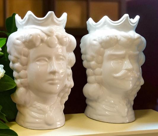 Mori Siciliani 23 cm in Ceramica Artigianale – Teste di Moro Decorative