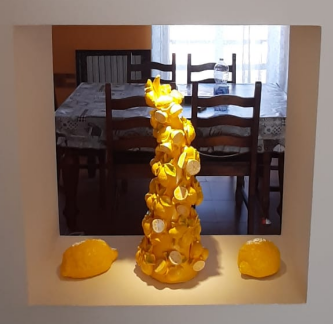 Corno Limone 30 cm in Cemento Porcellanato – Costiera Amalfitana e Sorrento