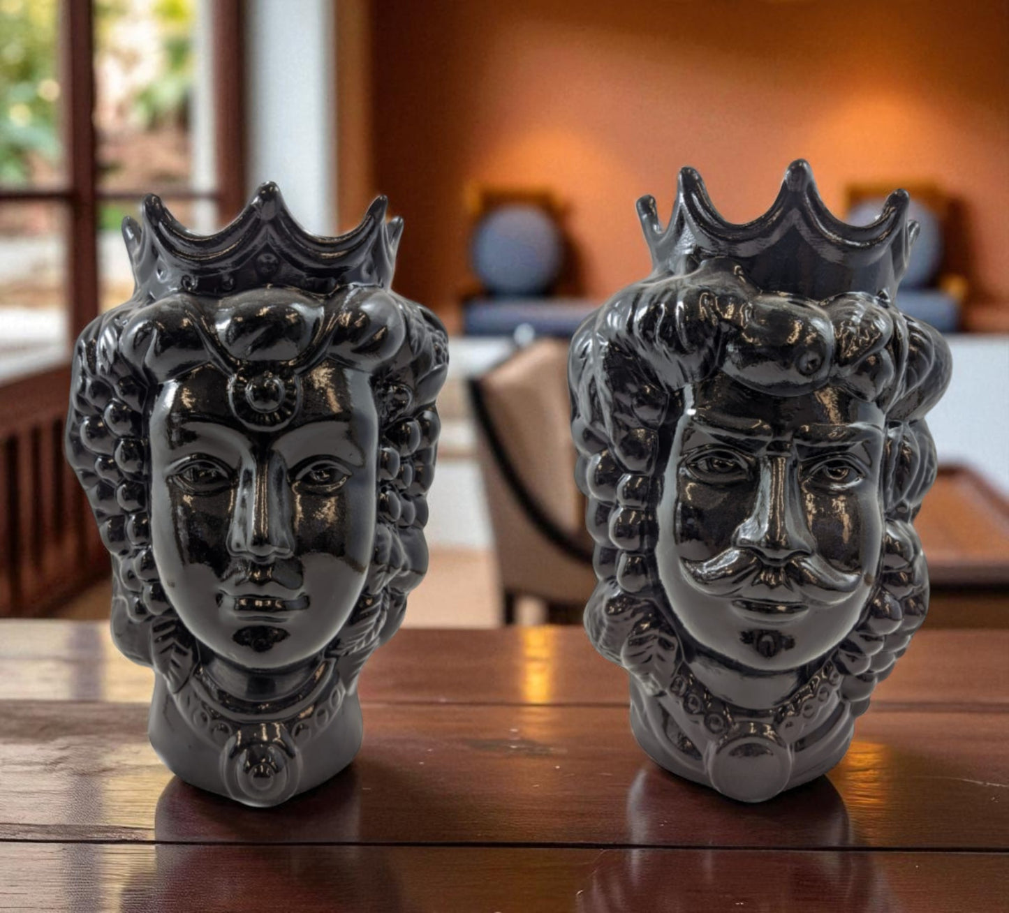 Mori Siciliani 23 cm in Ceramica Artigianale – Teste di Moro Decorative