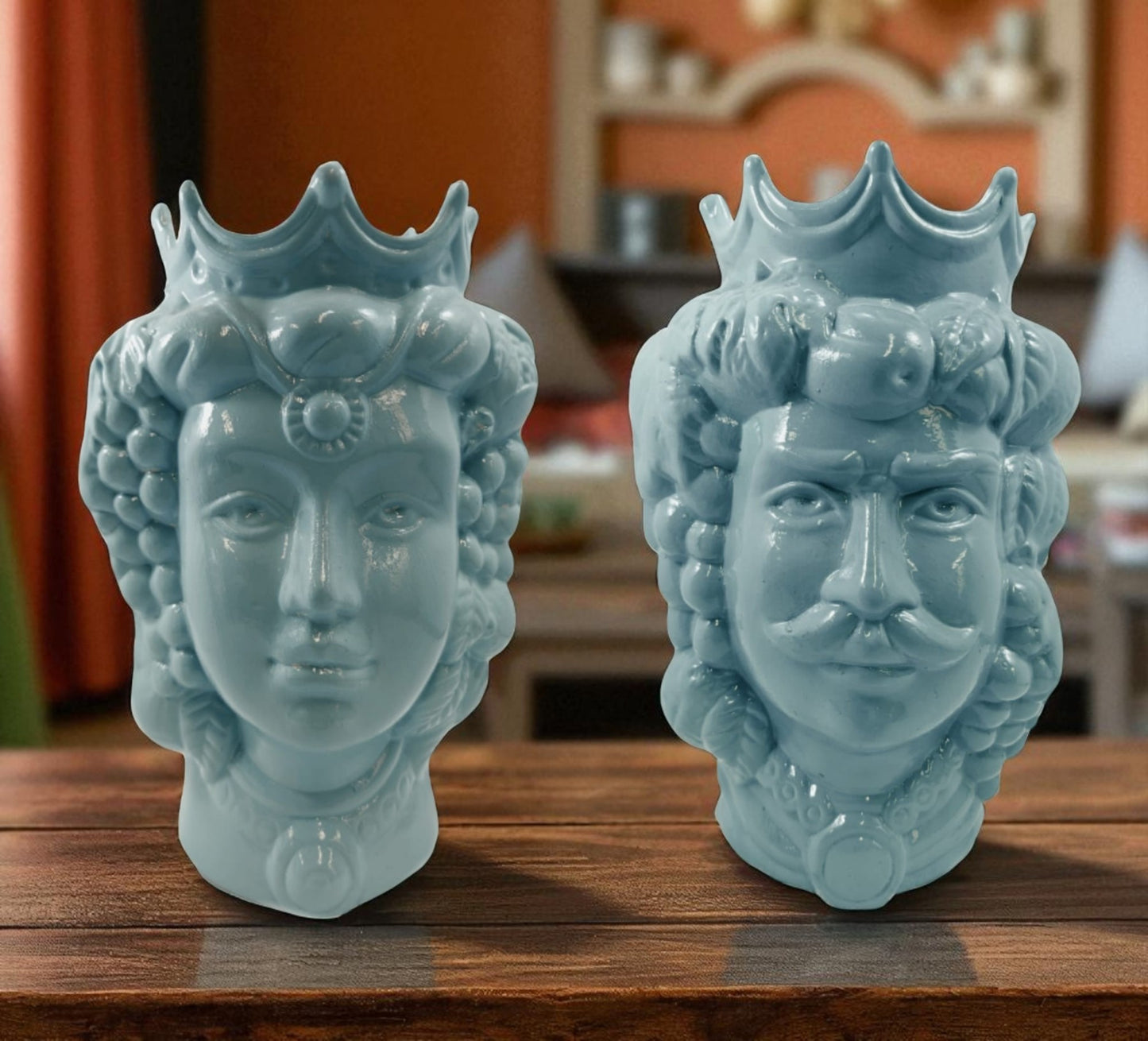 Mori Siciliani 23 cm in Ceramica Artigianale – Teste di Moro Decorative