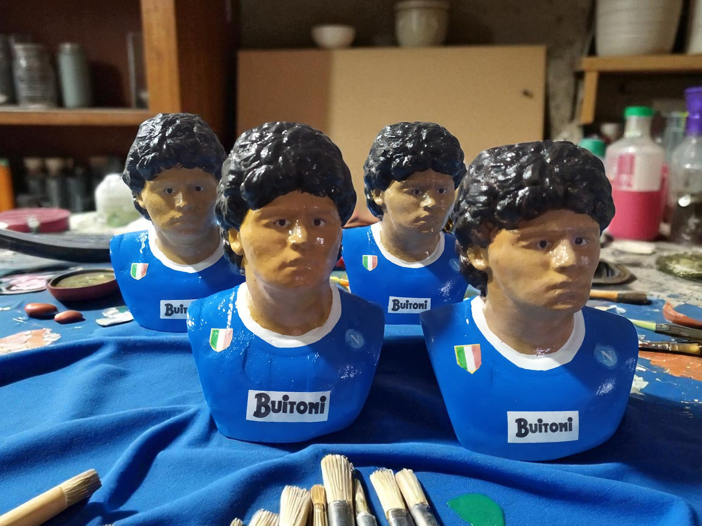Busto Maradona 15cm in cemento porcellanato – Napoli o Argentina